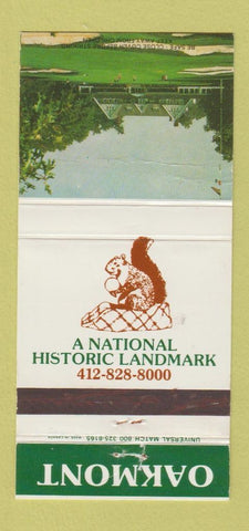 Matchbook Cover - Oakmont Golf Course Country Club? PA? 30 Strike