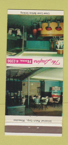 Matchbook Cover - The Laufers Roller Rink West Bend WI 30 Strike