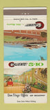 Matchbook Cover - Caliente Horse Racing San Diego Tijuana Mexico WEAR 30 Strike