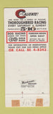 Matchbook Cover - Caliente Horse Racing San Diego Tijuana Mexico WEAR 30 Strike