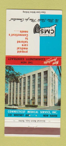 Matchbook Cover - Connecticut Medical Service New Haven CT 30 Strike