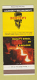 Matchbook Cover - Laclede Metal Bars Wire  30 Strike