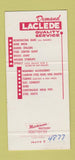 Matchbook Cover - Laclede Metal Bars Wire  30 Strike