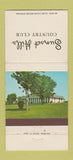 Matchbook Cover - Sunset Hills Country Club Edwardsville IL 30 Strike