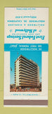 Matchbook Cover - First Federal Savings Hollywood FL 30 Strike