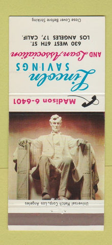 Matchbook Cover - Van Nuys Savings and Loan CA 30 Strike