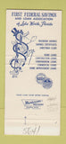 Matchbook Cover - First Federal Bank Lake Worth FL 30 Strike