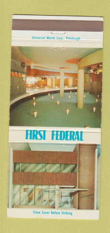 Matchbook Cover - First Federal Savings Cumberland MD 30 Strike