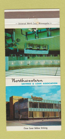 Matchbook Cover - Northwestern Savings and Loan Fargo ND 30 Strike