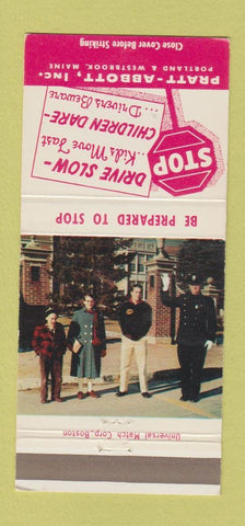 Matchbook Cover - Pratt Abbott Portland Westbrook ME cleaning 30 Strike