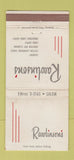 Matchbook Cover - Rawlison's Laundry WEAR 30 Strike