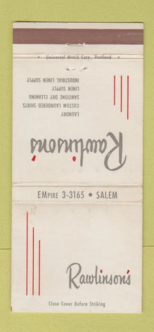 Matchbook Cover - Rawlison's Laundry WEAR 30 Strike