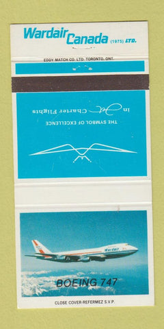Matchbook Cover - Wardair Canada Airline 30 Strike
