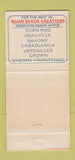 Matchbook Cover - King's Inn Golf Club Freeport Bahamas WEAR 30 Strike