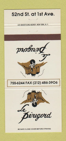 Matchbook Cover - Le Perugord Restaurant New York City 30 Strike