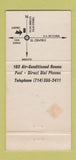 Matchbook Cover - Airporter Inn Imperial CA 30 Strike