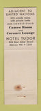 Matchbook Cover - Hotel Tudor New York City WEAR
