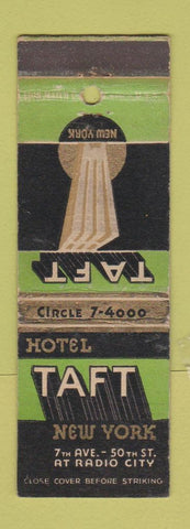 Matchbook Cover - Hotel Taft New York City WORN