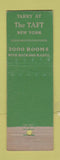 Matchbook Cover - Hotel Taft New York City WORN