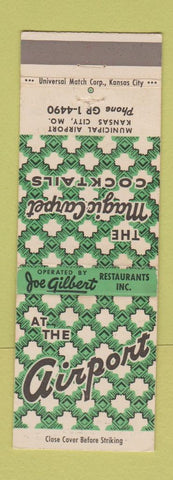 Matchbook Cover - Airport Magic Carpet Kansas City MO