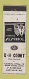 Matchbook Cover - DH Court Motel Maryville MO WEAR