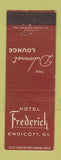 Matchbook Cover - Hotel Frederick Endicott NY WEAR