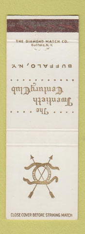 Matchbook Cover - Twentieth Century Club Buffalo NY