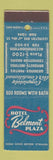 Matchbook Cover - Hotel Belmont Plaza New York City