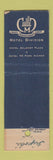 Matchbook Cover - Hotel Belmont Plaza New York City