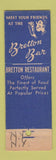 Matchbook Cover - Hotel Bretton Hall New York City