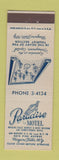 Matchbook Cover - Paradise Motel Niagara Falls NY