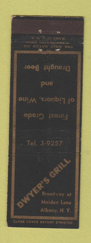 Matchbook Cover - Dwyer's Grill Albany NY