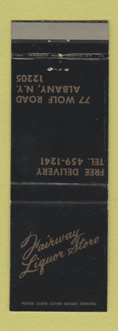 Matchbook Cover - Fairway Liquor Store Albany NY