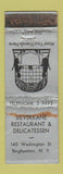 Matchbook Cover - Silverkane Restaurant Deli Binghamton NY WORN