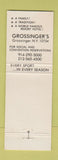 Matchbook Cover - Grossinger's NY