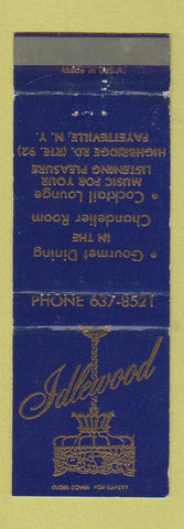Matchbook Cover - Idlewood Fayetteville NY WEAR