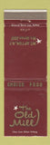 Matchbook Cover - The Old Mill Mount Upton NY