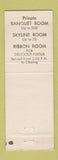 Matchbook Cover - Hitt's Paramount Supper Club Binghamton NY