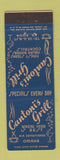 Matchbook Cover - Cantoni's Grill Omaha NE