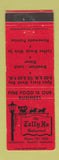 Matchbook Cover - Tally Ho Restaurant Fremont NE