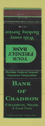 Matchbook Cover - Bank of Chadron NE
