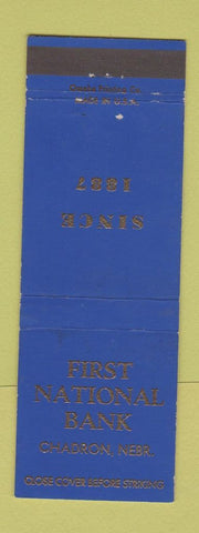 Matchbook Cover - First National Bank Chadron NE