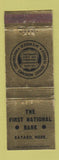 Matchbook Cover - First National Bank Bayard NE