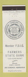 Matchbook Cover - Farmers State Bank Big Springs NE
