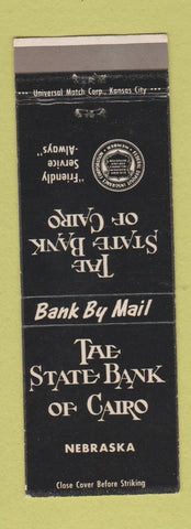 Matchbook Cover - State Bank of Cairo NE