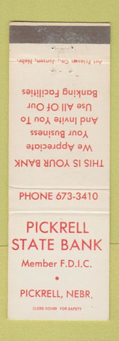Matchbook Cover - Pickrell State Bank NE