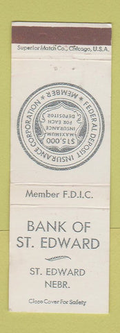 Matchbook Cover - Bank of St Edward NE