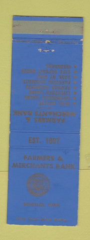 Matchbook Cover - Farmers and Merchants Bank Schuyler NE