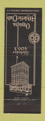 Matchbook Cover - Omaha Athletic Club NE