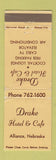 Matchbook Cover - Drake Hotel Cafe Alliance NE WEAR
